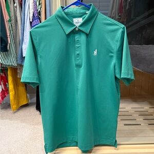 johnnie-O green boys polo